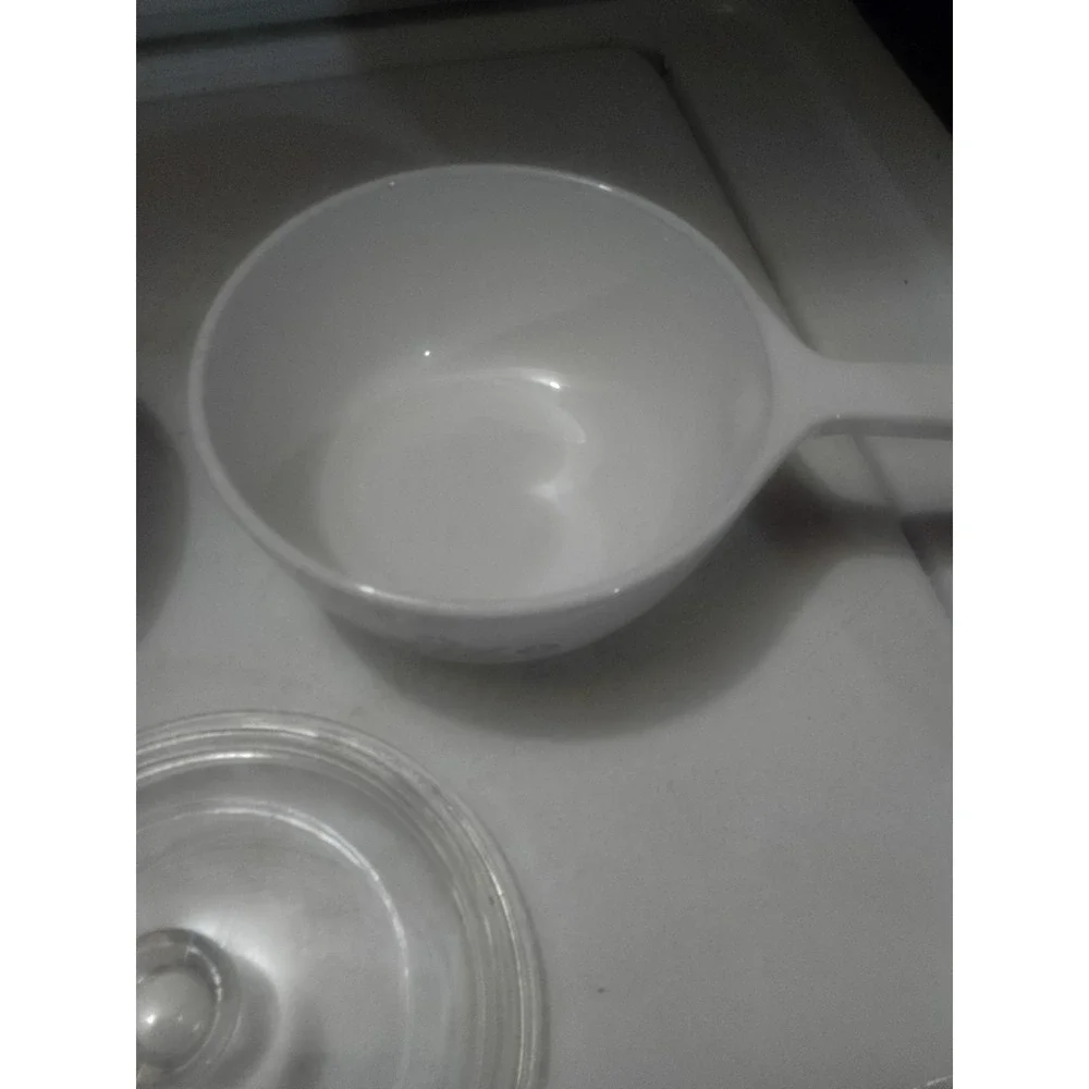 VTG 1966 Lot Of 2 Corelle Corning Blue Cornflower Minuette With Lids 1-1/2 Pint